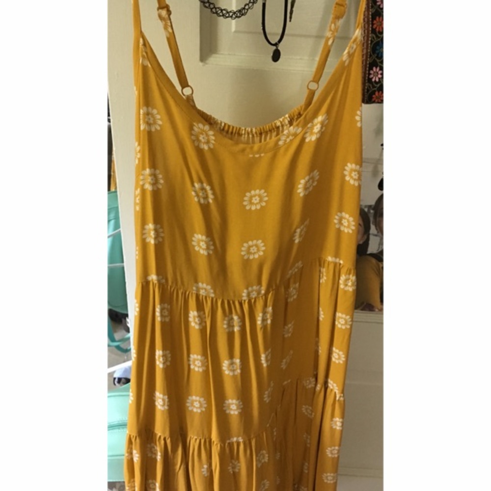 yellow floral dress